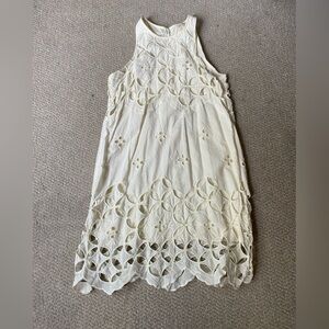 Sz M mini white dress